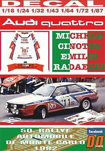 yz͌^ fJ[ fJAEfBNgVm[geJdecal audi quattro a1 mcinotto r montecarlo 1982 dnf 06