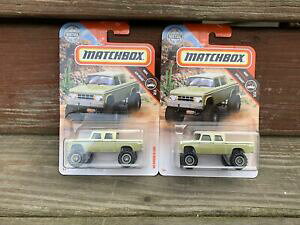 �y���������z�͌^�� ���f���J�[ �}�b�`�{�b�N�X�_�b�W���[�h���b�g2019 matchbox 68 dodge d200 r case mbx road 68100 lot of 2