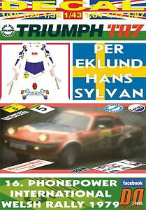 �y���������z�͌^�� ���f���J�[ �f�J���g���C�A���t�G�N�����h�E�F�[���Ydecal triumph tr7 v8 peklund welsh r 1979 dnf 06
