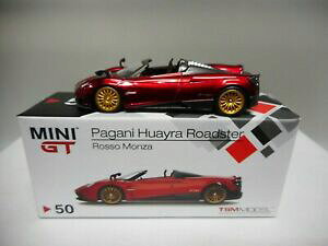 yz͌^ fJ[ pagani huayra roadster rosso monza minigt50 lhd vizqtrue scale models 164