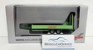 yz͌^ fJ[ wp\_[fvKCK[tAg[[herpa sondermodell 187 940702 floor trailers with ramps geiger