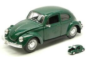 【送料無料】模型車 モデルカー フォルクスワーゲンビートルグリーンモデルマイストvolkswagen vw beetle 1973 green 124 model maisto
