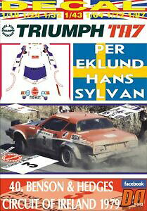 yz͌^ fJ[ fJ[gCAtGNhAChdecal triumph tr7 v8 per eklund cof ireland 1979 dnf 09