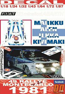 yz͌^ fJ[ fJ[tBAbgAogAeJdecal fiat 131 abarth malen rmontecarlo 1981 7th 09