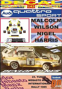 yz͌^ fJ[ fJAEfBNAgX|[cEB\}NXC^[iVidecal audi quattro sport mwilson manx international r 1985 dnf 09