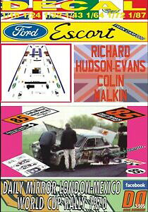 �y���������z�͌^�� ���f���J�[ �f�J�[���t�H�[�h�G�X�R�[�g�c�C���J���n�h�\���G���@���X�����h�����L�V�Rdecal ford escort twin cam rhudsonevans rlondonmexico 1970 dnf 09