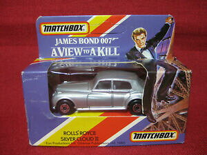 yz͌^ fJ[ }b`{bNXWF[Y{h[XCXVo[NEhr[LAmatchbox james bond 1985 rolls royce silver cloud ii view to a kill rare mib 007