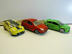 yz͌^ fJ[ tH[htH[JX}egIzbgzC[}b`{bNXhotwheels amp; matchbox by mattel trio of ford focus 09 rs, 08 jrd amp; 1999