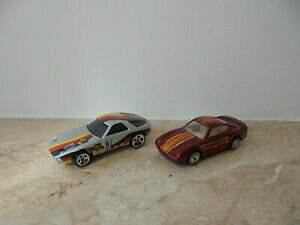 yz͌^ fJ[ Eg}efEg2x altes hot wheels porsche von 1978 und 1987 mattel modellauto