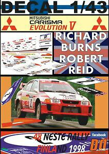 yz͌^ fJ[ fJJX}tBhdecal 143 mitsubishi carisma gt evo v rburns rfinland 1998 5th 08