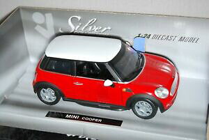 yz͌^ fJ[ Vo[RNV^f~jN[p[124 silver collection metal model mini cooper, like , ovp