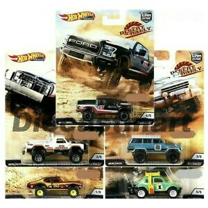 �y���������z�͌^�� ���f���J�[ �z�b�g�z�C�[�������[�t�H�[�h�W�[�v�_�b�W�Z�b�ghotwheels 164 car culture 2019 desert rally set of 5 fpy86956k ford jeep dodge