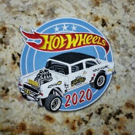 【送料無料】模型車 モデルカー ホットホイールナショナルズコンベンションシリーズコレクターパッチシェビーガッサー2020 hot wheels 20th nationals convention series collector patch 55 chevy gasser