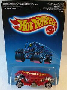 【送料無料】模型車 モデルカー ホットホイールカードパンチカード1986 hot wheels 2057 red double demon w uh, on intl card, unpunched card