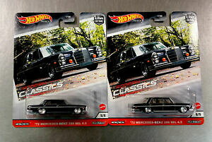 yz͌^ fJ[ zbgzC[_NVbNXZfXxcZ2020 hot wheels modern classics lot of 2 e72 mercedesbenz 280 sel 45