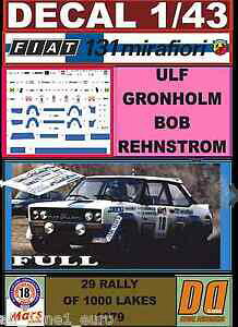 �y���������z�͌^�� ���f���J�[ �f�J�[���t�B�A�b�g�A�o���g�E���t�����[�t��decal 143 fiat 131 abarth ulf rally 1000 lakes 1979 full 01