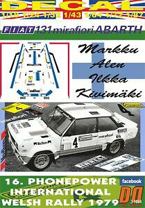 yz͌^ fJ[ fJ[tBAbgAogAEF[Ydecal fiat 131 abarth malen welsh r 1979 dnf 01