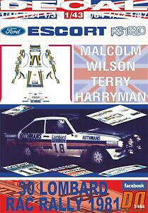 �y���������z�͌^�� ���f���J�[ �f�J�[���t�H�[�h�G�X�R�[�g�E�B���\��decal ford escort rs 1800 mkii m wilson rac r dnf 1981 01