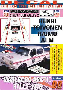 yz͌^ fJ[ fJ[VJ[AgCHldecal simca 1000 rallye 2 henri toivonen arctic r dnf 1976 01