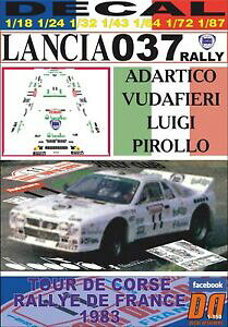yz͌^ fJ[ fJ[`AA_eBR_tBG[c[hRXdecal lancia 037 adartico vudafieri tour de corse 1983 3rd 01