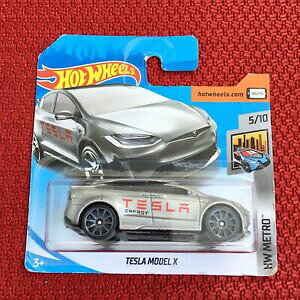 yz͌^ fJ[ zbgzC[eXfV[gJ[h}euhhot wheels tesla model x car toy short card mattel brand