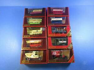 �y���������z�͌^�� ���f���J�[ �}�b�`�{�b�N�X�C�F�X�^�[�C���[���b�g�I�u���f���I���j�o�X���[�N�V���[�X�`�[�����S��matchbox yesteryear lot of 10 models aec omnibus, yorkshire steam wagon etc, mib