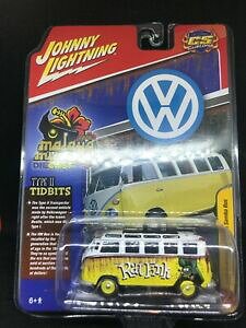 �y���������z�͌^�� ���f���J�[ �W���j�[���C�g�j���O�C�G���[�z���C�g�^�C�v�T���o�o�Xjohnny lightning *rat fink* yellow amp; white 1965 vw type ii samba bus *nip*