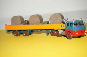 �y���������z�͌^�� ���f���J�[ ���C�L���O���f���w���V�F�����[�h�g���[���[w14] wiking 187 model henschel with loaded trailer see pictures