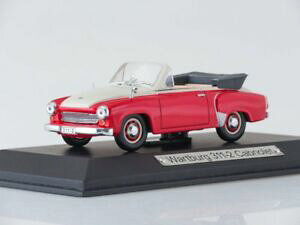 【送料無料】模型車 モデルカー スカラモデロワートブルクカブリオレロッソビアンコscala modello 143 wartburg 3112 cabriolet 1958 rossobianco