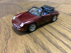 yz͌^ fJ[ fASXeB[j|VFJJuI_[NbhXP[fde agostini porsche 911 carrera cabriolet 1995 dark red 143 scale model