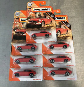 �y���������z�͌^�� ���f���J�[ �}�b�`�{�b�N�X���b�g�N�[�y���b�h�y�C���glot of 7 matchbox 1971 mgb coupe red paint free shipping