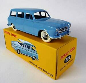 �y���������z�͌^�� ���f���J�[ �f�B���L�[�v�W���[�A�g���Xdinky toys 525peugeot 403 familiale, light blue 143 atlas 5720cmc046
