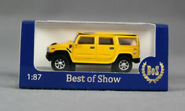楽天市場 送料無料 模型車 モデルカー ハマーbos H0 187 Hummer H2yellow 03 Goods Hokushin