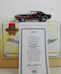 �y���������z�͌^�� ���f���J�[ �}�b�`�{�b�N�X�V�{���[�J�}���~�j�J�[matchbox 1968 chevrolet camaro ss 396 143 diecast car ymc06m w coa nrfb