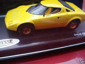 �y���������z�͌^�� ���f���J�[ ���f�������V�A�X�g���g�X�C�G���[���B�e�b�Z143 model lancia stratos yellow vitesse