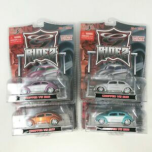 yz͌^ fJ[ }CXgCh`bvhoO~jJ[bgmaisto g ridez chopped vw bug diecast car 164 lot of 4