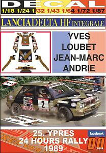 �y���������z�͌^�� ���f���J�[ �f�J�[�������`�A�f���^�C���e�O���e���x�C�v���Xdecal lancia delta integrale y loubet ypres 24 hours r dnf 1989 01