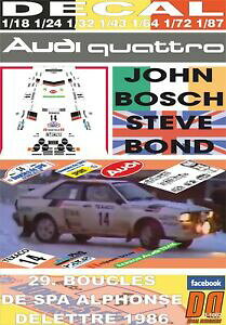 yz͌^ fJ[ fJ[AEfBNgW{bVu[NXfXpdecal audi quattro a2 john bosch boucles de spa 1986 3rd 01