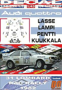 yz͌^ fJ[ fJ[AEfBNgsbNdecal audi quattro a1 l lampi rac r dnf 1982 01
