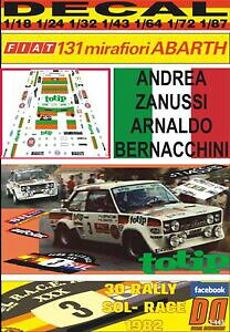 yz͌^ fJ[ fJ[tBAbgAogUkbV\[Xdecal fiat 131 abarth a zanussi r solrace 1982 winner 01