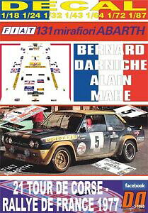yz͌^ fJ[ fJ[tBAbgAog_jbVc[hRZdecal fiat 131 abarth b darniche tour de corse winner 1977 01
