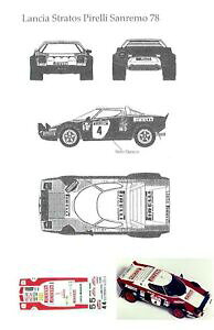 �y���������z�͌^�� ���f���J�[ �����`�A�X�g���g�X�s���������[�T�������f�J�[��lancia stratospirellirally sanremo 80decal 124