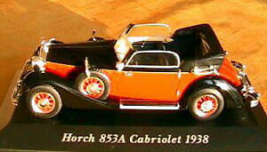 yz͌^ fJ[ z`JuIXP[NVbN[hX^[J[~j`Ahorch 853a cabriolet 1938 scale 143 classic roadster car miniature