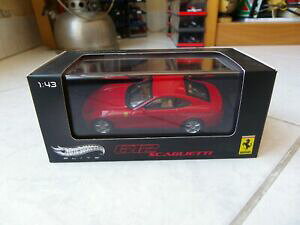 �y���������z�͌^�� ���f���J�[ �t�F���[���X�J���G�b�e�B�z�b�g�z�C�[���G���[�g�~�j�`���Aferrari 612 scaglietti v8375 hotwheels elite 143 miniatura