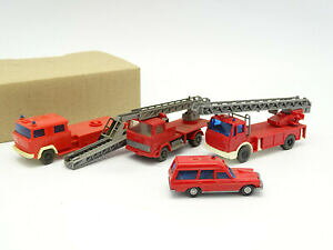 �y���������z�͌^�� ���f���J�[ ���C�L���O�X�P�[�������Z�f�X�}�M���Xwiking 187 holot of 4 vehicles fire scale mercedes and magirus