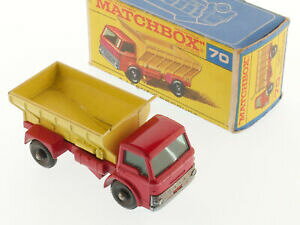 �y���������z�͌^�� ���f���J�[ �}�b�`�{�b�N�X���M�����[�z�C�[���t�H�[�h�O���b�g�X�v���b�_�[�r���[�e�B�t���{�b�N�Xmatchbox 70b regular wheels ford grit spreader beautiful box sealed 16100333