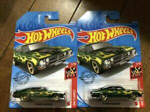 【送料無料】模型車 モデルカー セットホットホイールフォードファルコンフィアンメ2 set hot wheels 2020 671m73 ford falcon xb hw fiamme