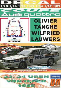 yz͌^ fJ[ fJ[AEfBN[yNgIBG^QC[ydecal audi coupe quattro olivier tanghe ypres 24 hours r 1986 13rd 01