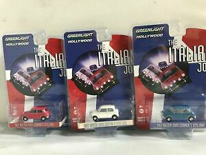 yz͌^ fJ[ ZbgI[XeB~jN[p[YC^AWuO[Cg3 car set 1967 austin mini coopers the italian job 164 greenlight
