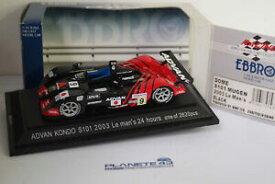 【送料無料】模型車 モデルカー ドームムゲンルマンebbro 492 dome s101 mugen 9 le mans 2003 143